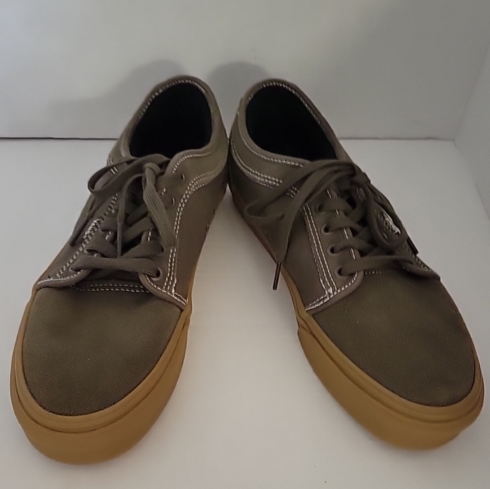 Vans Pro Green Suede Chukka Low Canteen / Gum Skate Skater Shoes Mens Size 8